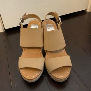 Dolce Vita Nude Espadrille Wedges